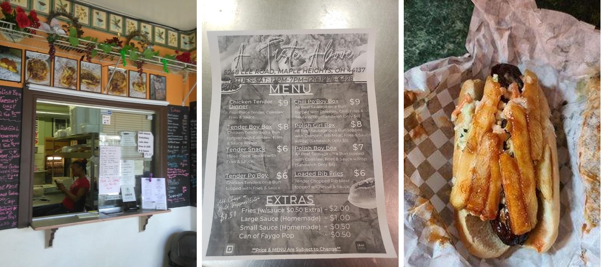 A Taste Above Menu